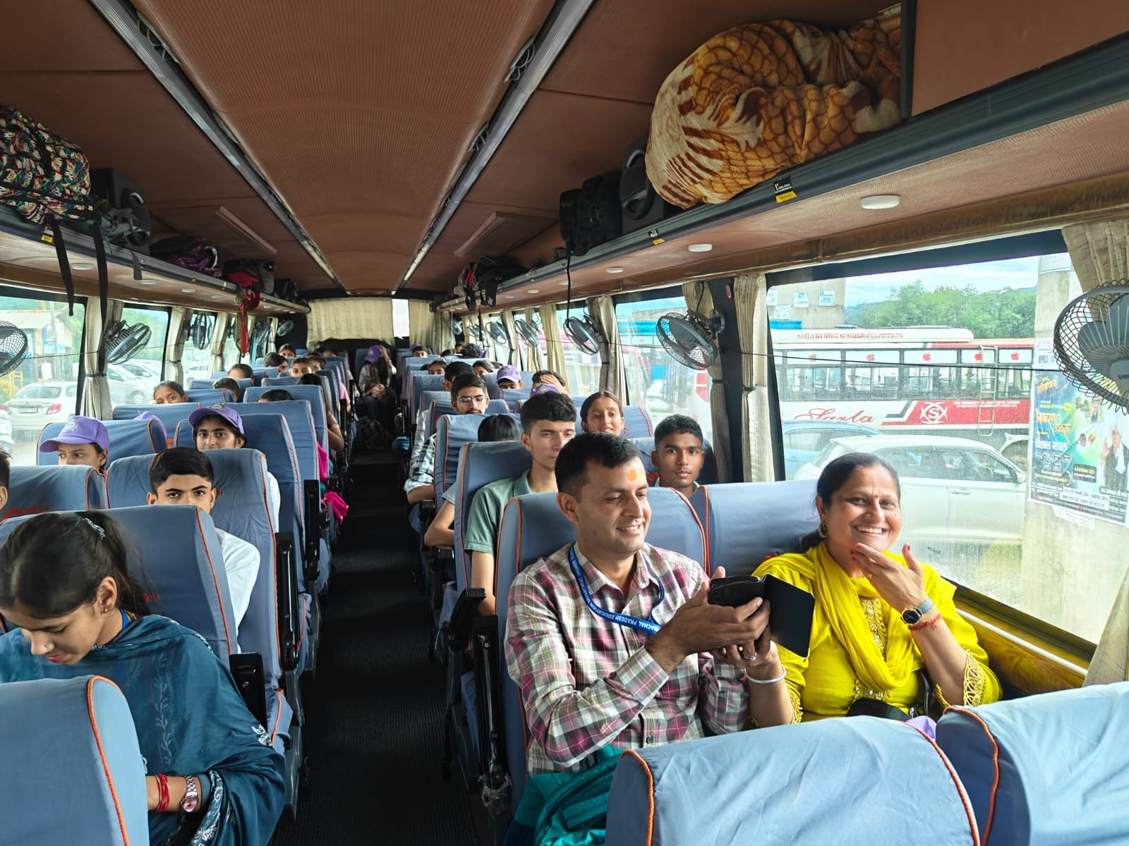 Students and teachers during Topper's Tour 2024-25